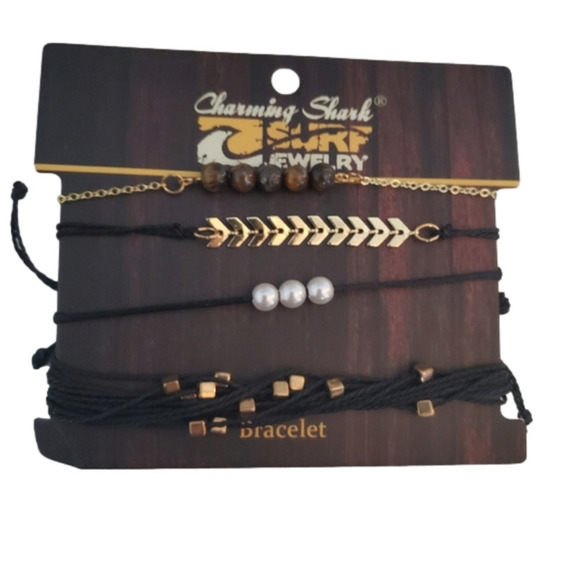 CHARMING Shark Surf Anklets and Bracelets - Picture 1 of 3